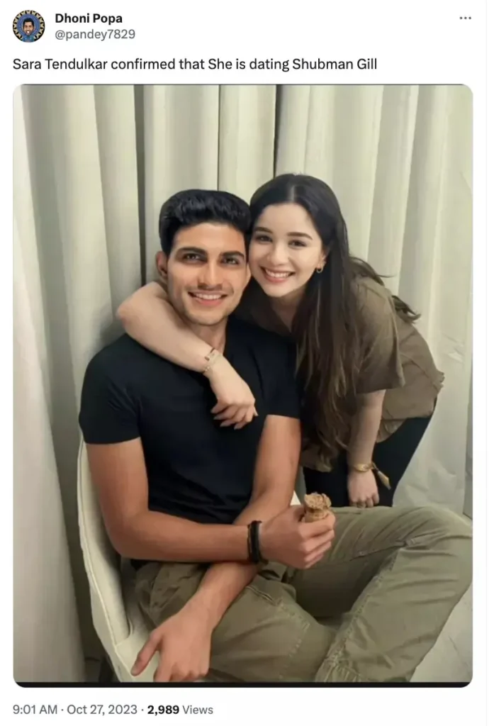 शुभमन गिल के साथ सारा की वायरल हुई ऐसी तस्वीर, देखकर पापा सचिन तेंदुलकर का शर्म से झुक जाएगा सिर 3 Shubman Gill And Sara Tendulkar