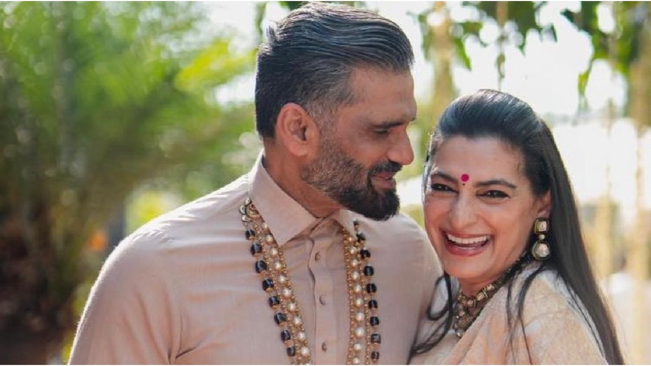Sunil Shetty And Mana Shetty