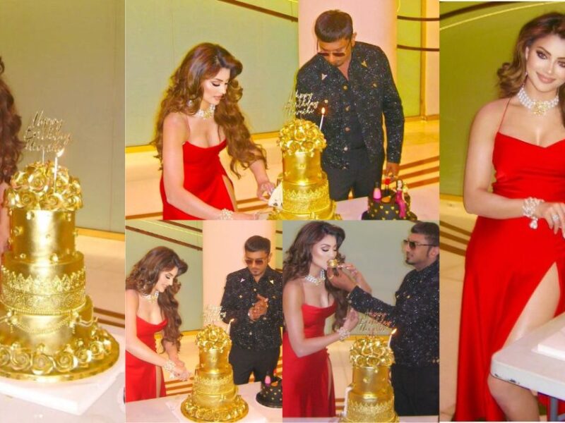 Yo Yo Honey Singh Gave A Cake Gift Of Rs 3 Crore On Urvashi Rautela'S Birthday, Pictures Of Her Celebrating Her Birthday By Cutting A Cake Made Of 24 Carat Gold Went Viral