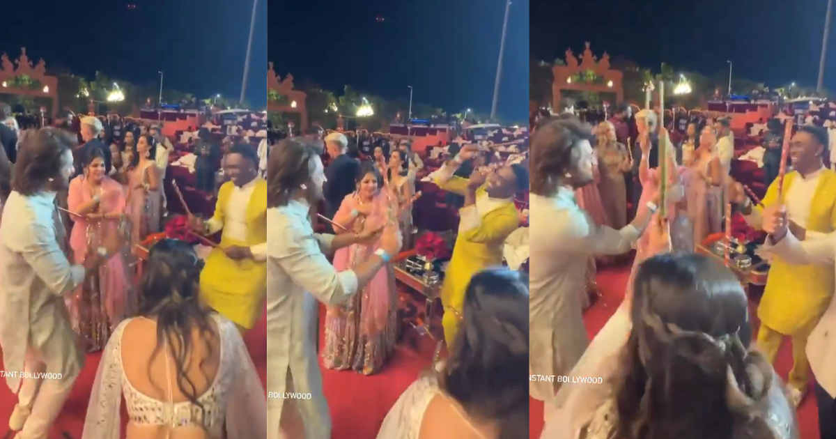 Ms Dhoni Did Dandiya Dacne In Anant Ambani'S Pre-Wedding.