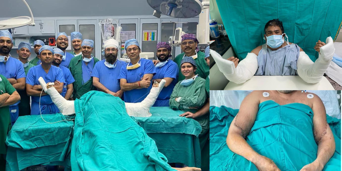 Doctors Transplant A Dead Woman'S Hand To A Man, The First Successful Bilateral-Hand-Transplant