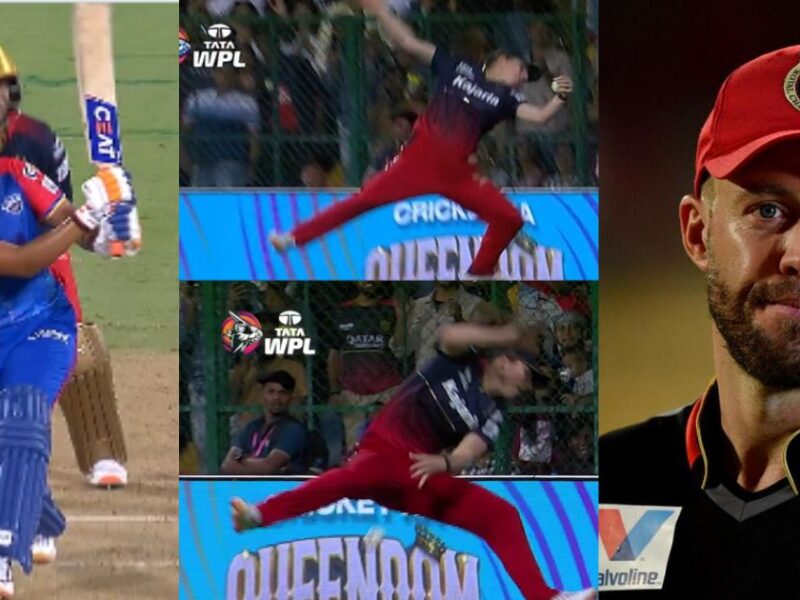 In Wpl 2024, Rcb Player Took A Spectacular Catch By Jumping, Video Went Viral