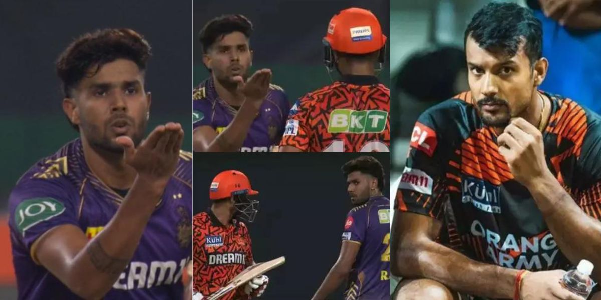 Harshit Rana Fined For Giving Flying Kiss To Mayank Agarwal In Ipl 2024