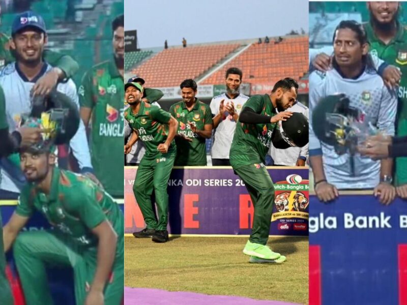 Bangladesh Cricket Team Celebrated By Throwing Helmet After Winning Sri Lanka Series, Video Went Viral