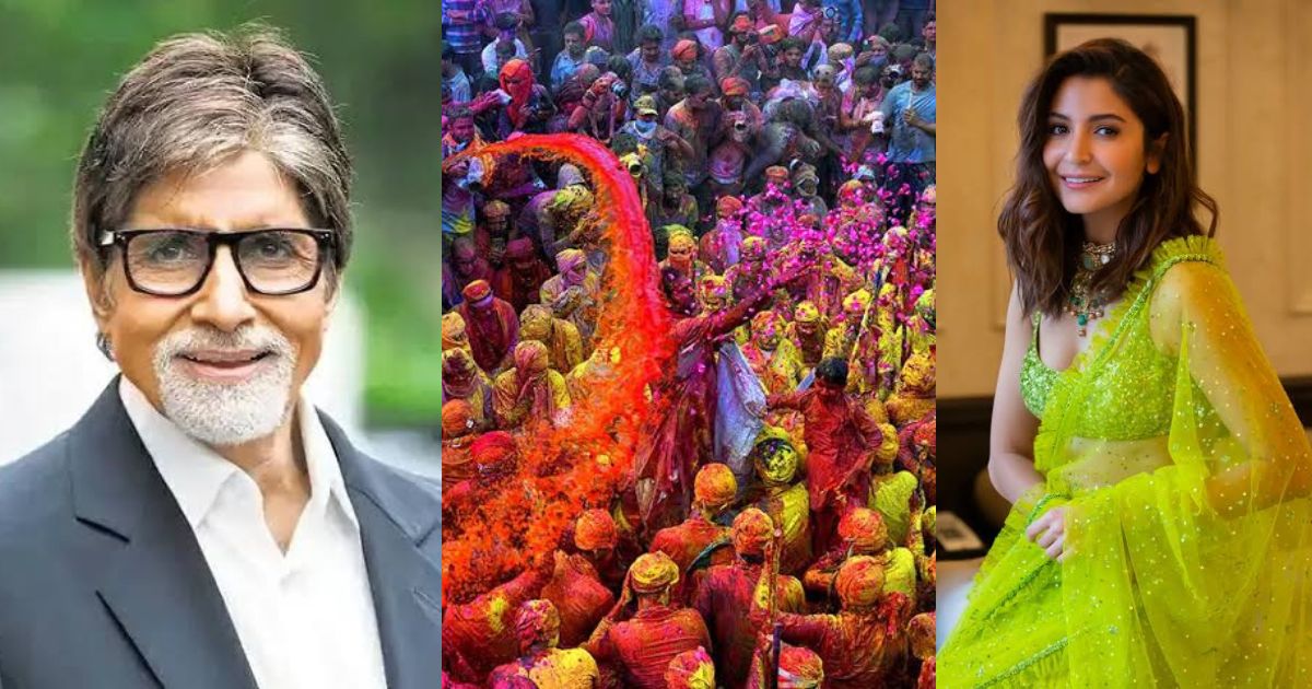 On The Occasion Of Holi 2024, Many Bollywood Stars Including Amitabh Bachchan, Anushka Sharma Wished Holi To The Fans.