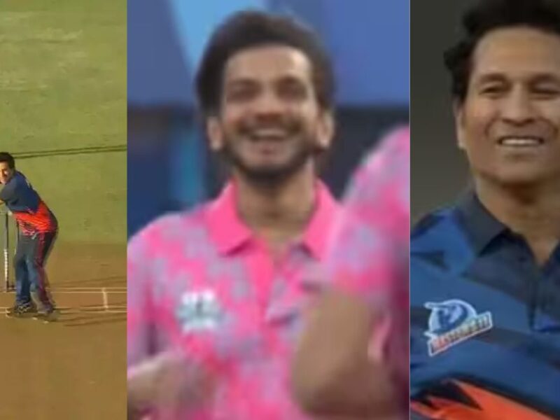 Sachin Tendulkar Got Out On The Ball Of Bigg Boss Winner Munawar Faruqui In Ispl, Video Went Viral