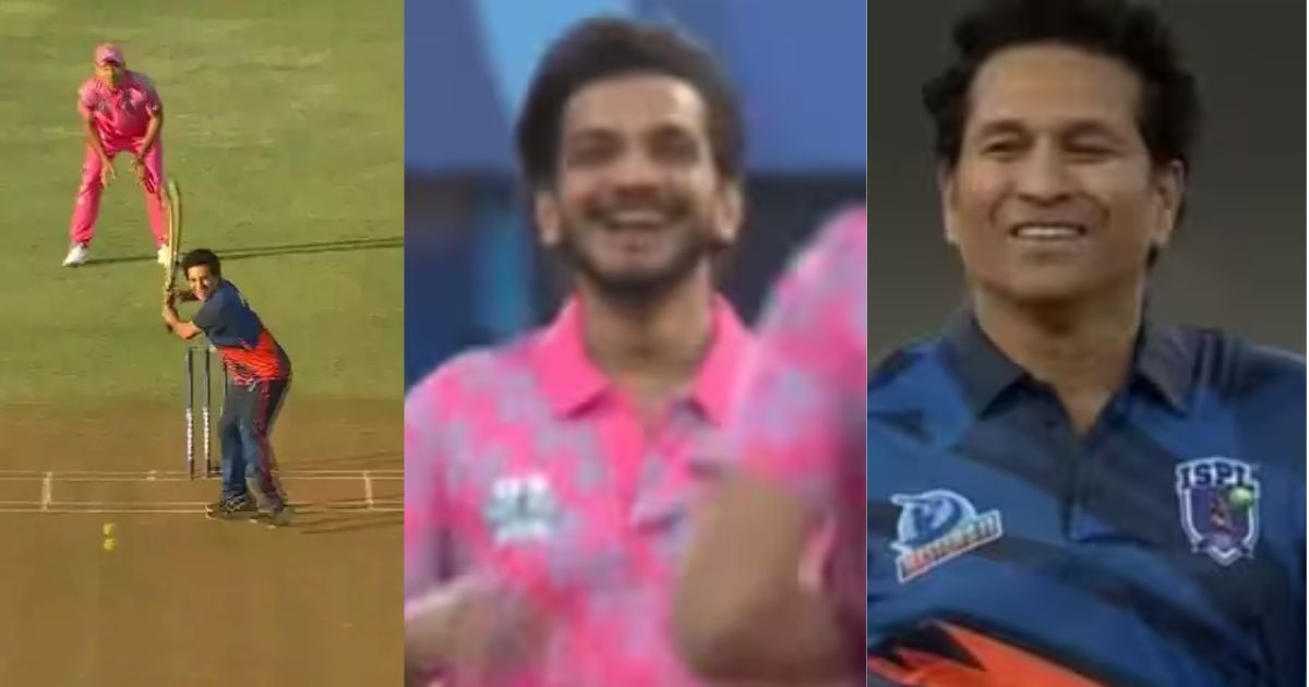 Sachin Tendulkar Got Out On The Ball Of Bigg Boss Winner Munawar Faruqui In Ispl, Video Went Viral