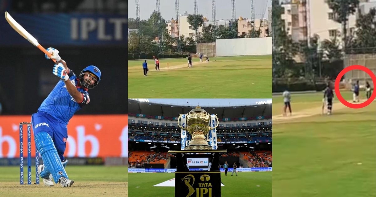 Before Ipl 2024, Video Of Rishabh Pant Hitting A Six With One Hand Went Viral.