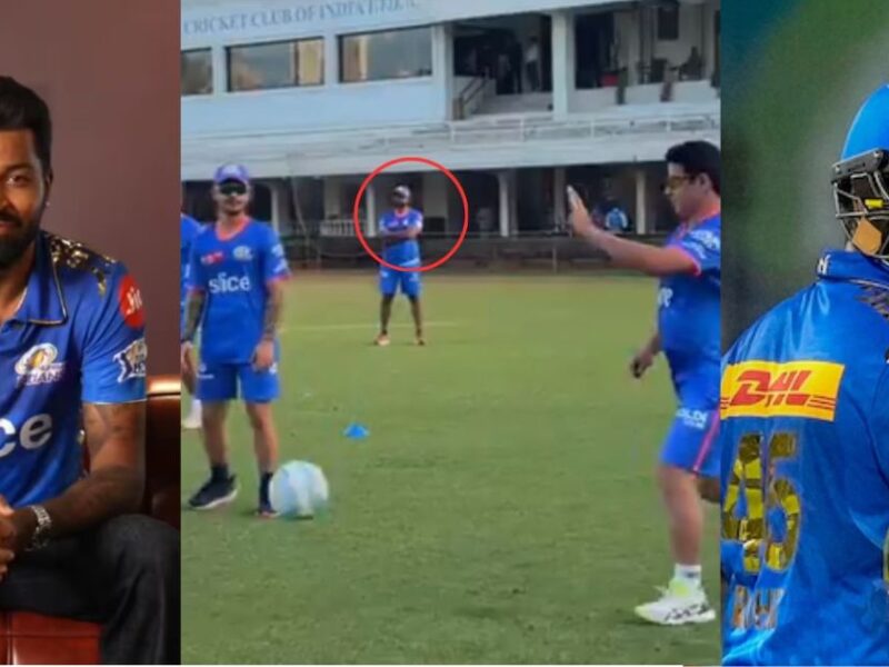 Rohit Sharma Was Seen Standing Away During The Practice Session Of Mumbai Indians Team, The Video Went Viral.