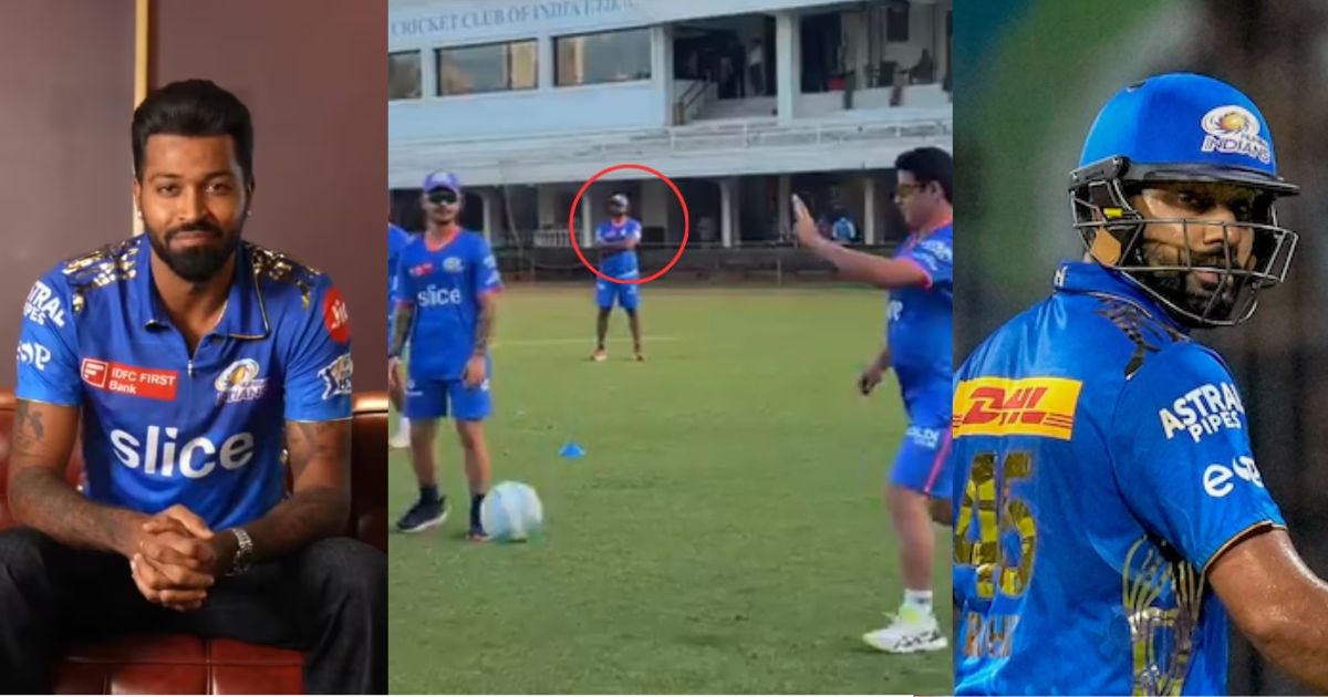Rohit Sharma Was Seen Standing Away During The Practice Session Of Mumbai Indians Team, The Video Went Viral.