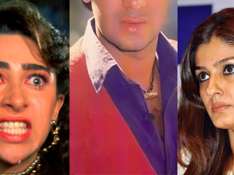 Raveena-Tandon-And-Karisma-Kapoor-Had-Come-To-Blows-In-Love-With-This-Actor-They-Had-Torn-Each-Others-Hair