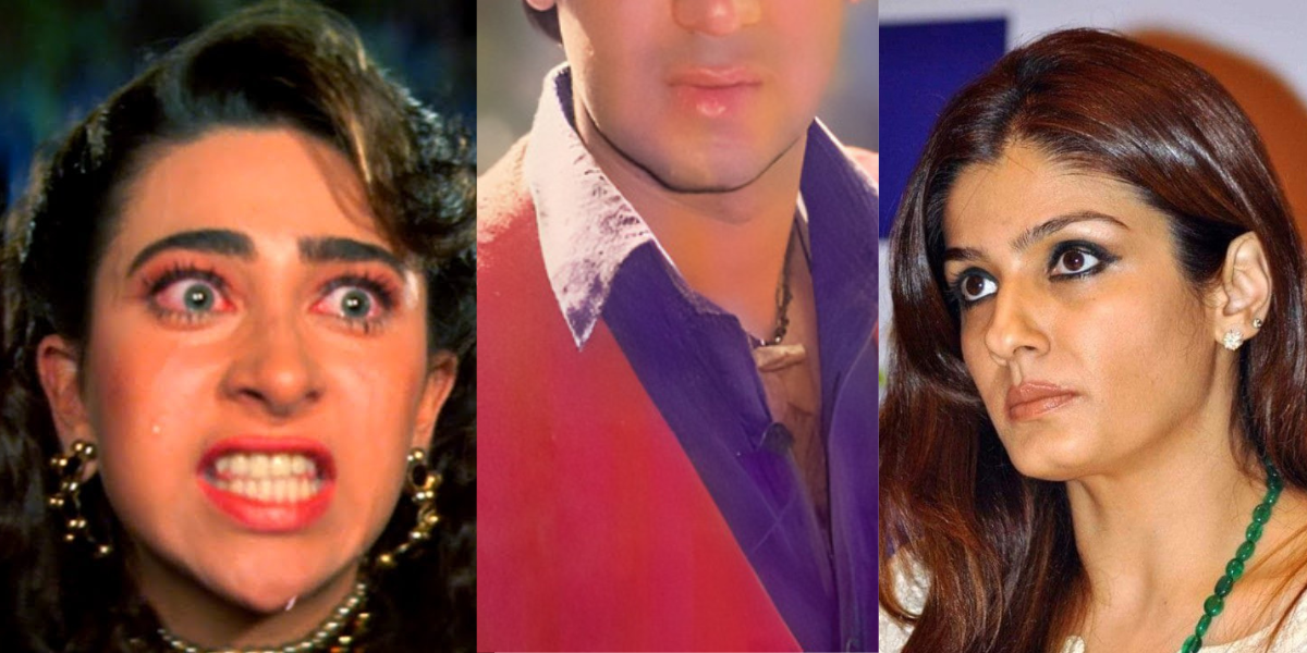 Raveena-Tandon-And-Karisma-Kapoor-Had-Come-To-Blows-In-Love-With-This-Actor-They-Had-Torn-Each-Others-Hair