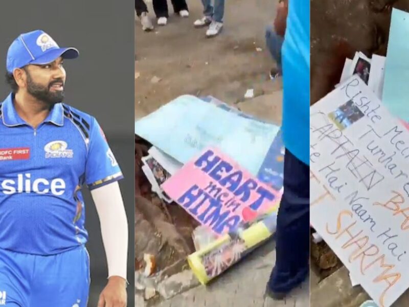 Fans Were Not Allowed To Take Rohit Sharma'S Posters To Wankhede Stadium