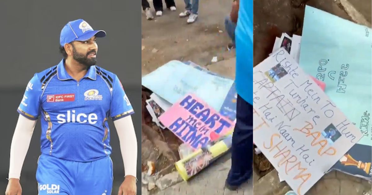 Fans Were Not Allowed To Take Rohit Sharma'S Posters To Wankhede Stadium