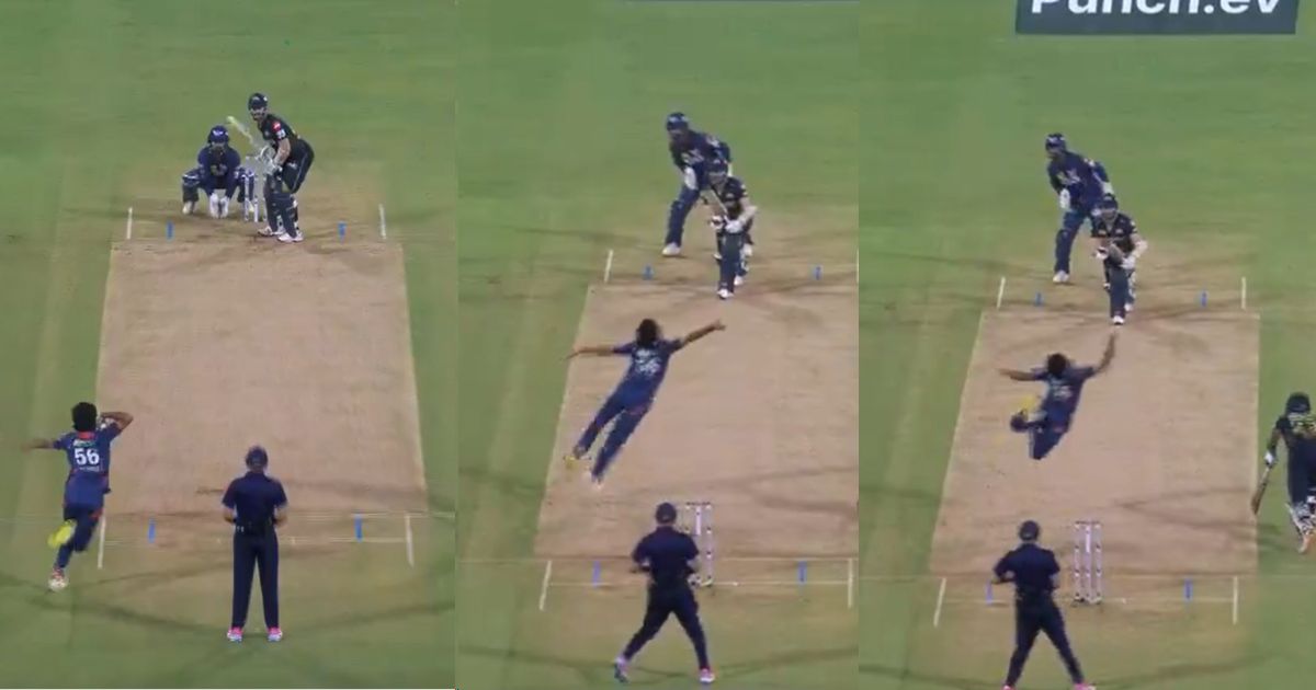Ravi Bishnoi Took An Excellent Catch By Continuously Jumping In The Air.