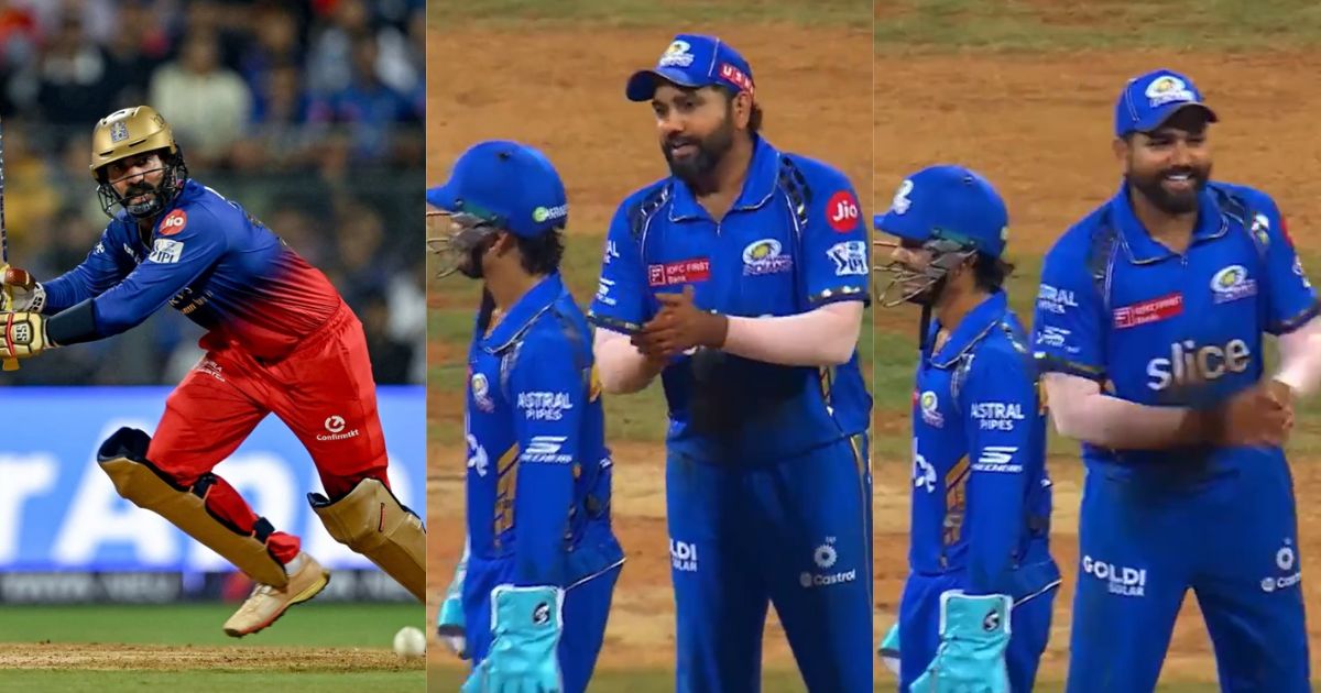 Rohit Sharma Made Fun Of Dinesh Karthik In Live Match