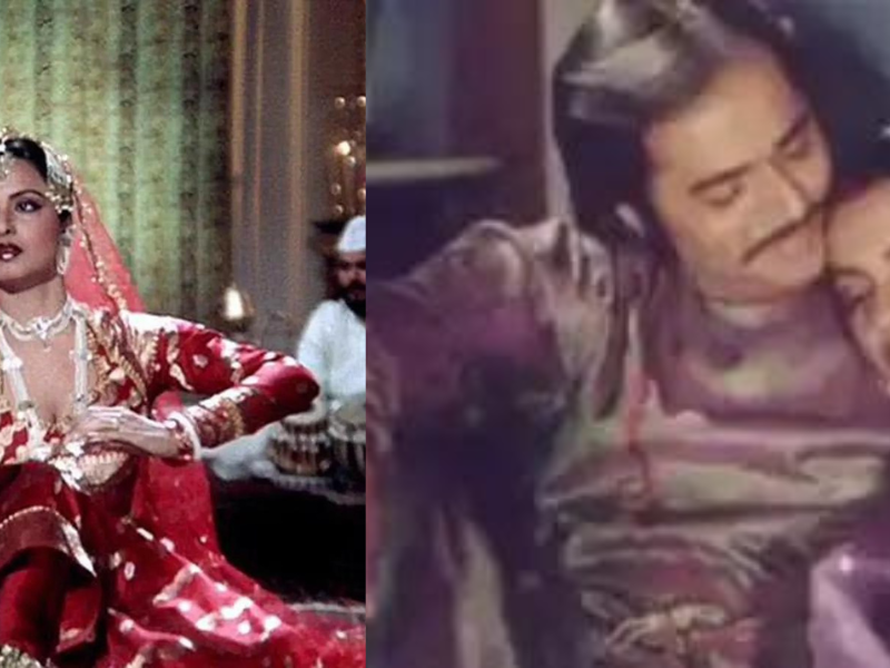 When-An-Intimate-Scene-Was-Shot-Between-Rekha-And-Farooq-Shaikh-People-Had-Taken-Out-Guns-Bullets-Were-About-To-Be-Fired-Know-The-Mind-Blowing-Story