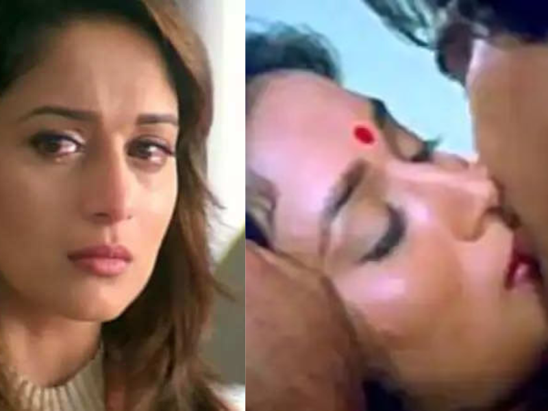 When-Vinod-Khanna-Crossed-All-Limits-During-The-Shooting-He-Bit-Madhuri-Dixits-Lips-While-Kissing-The-Actress-Started-Crying-Bitterly
