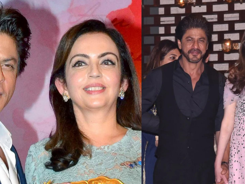 There-Is-This-Special-Relationship-Between-Nita-Ambani-And-Shahrukh-Khan-Even-Nitas-Daughter-Considers-King-Khan-As-Her-Father