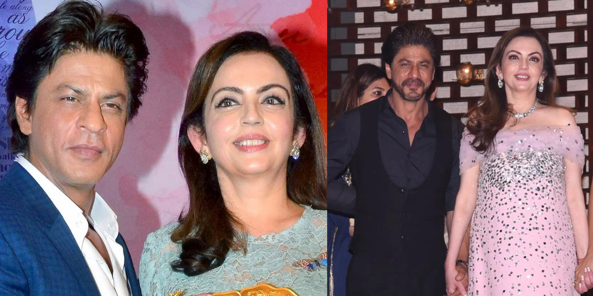 There-Is-This-Special-Relationship-Between-Nita-Ambani-And-Shahrukh-Khan-Even-Nitas-Daughter-Considers-King-Khan-As-Her-Father