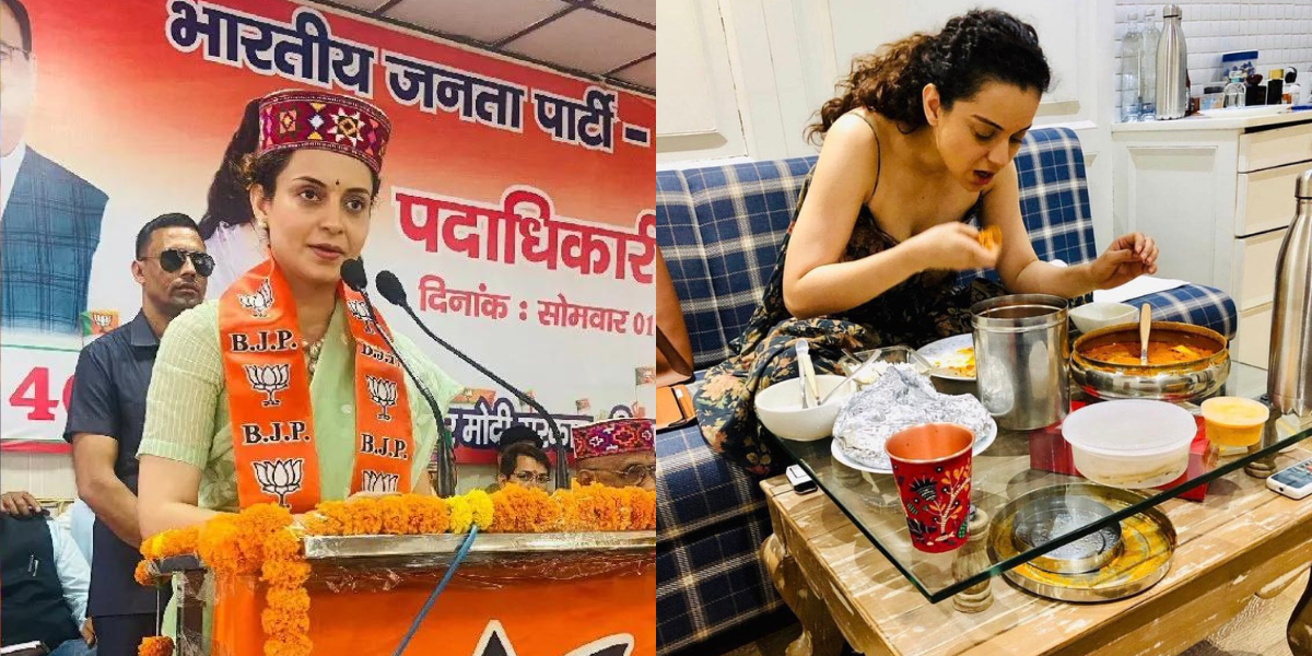 Congress-Leader-Targeted-Kangana-Ranaut-Said-Bjp-Candidate-Is-Fond-Of-Eating-Beef-Created-Ruckus