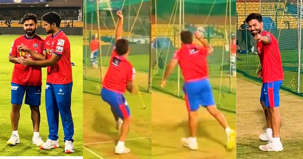 Rishabh Pant Practiced Bowling