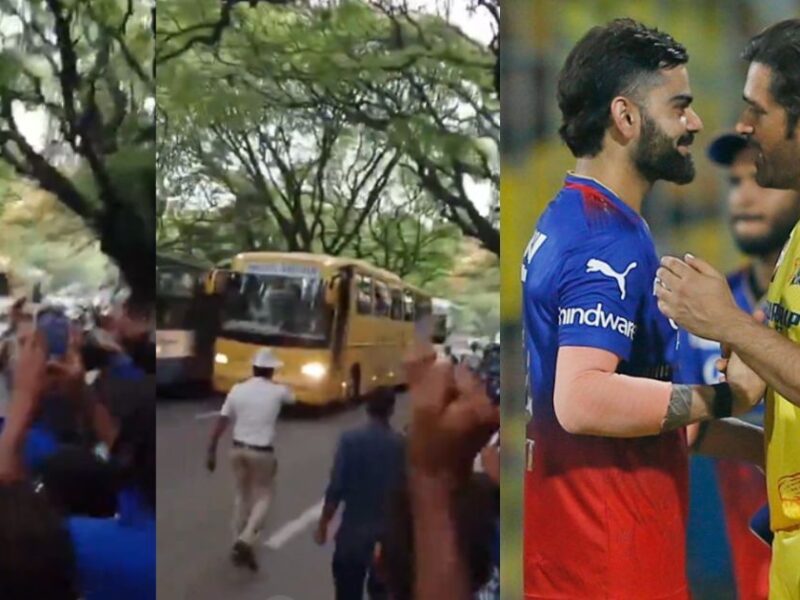 Fans Went Out Of Control After Seeing Csk Team Bus