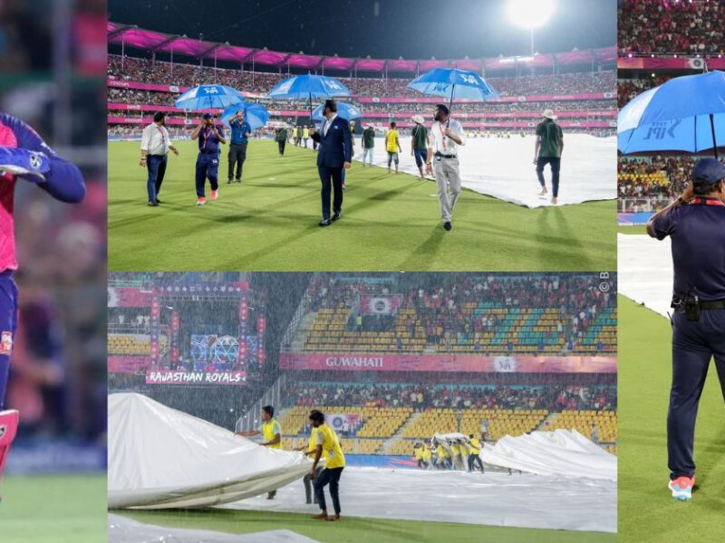 Rajasthan Royals And Kolkata Knight Riders Match Canceled Due To Rain