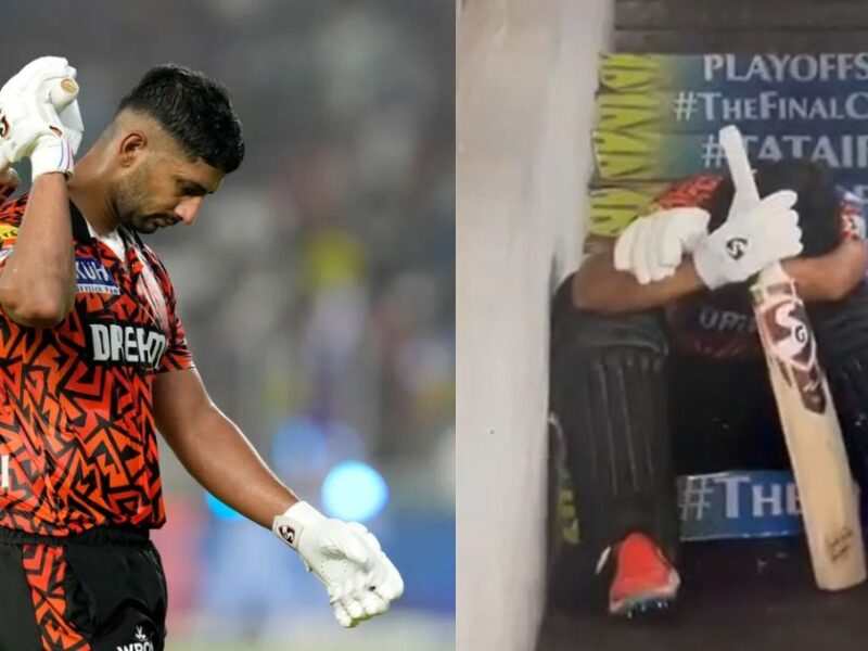 After Being Run Out, Rahul Tripathi Started Crying While Sitting On The Dressing Stairs.