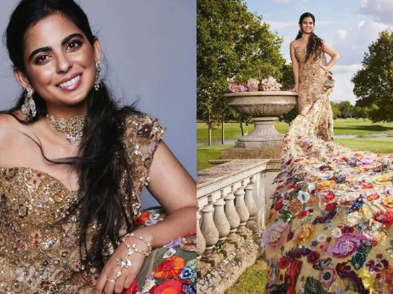 Isha-Ambani-Stunned-In-Met-Gala-Wearing-A-Gown-Decorated-With-Flowers-You Will Be Surprised To Know The Price