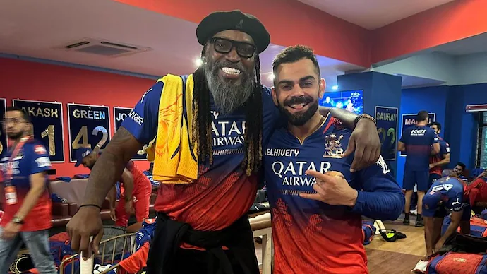 Virat Kohli And Chris Gayle