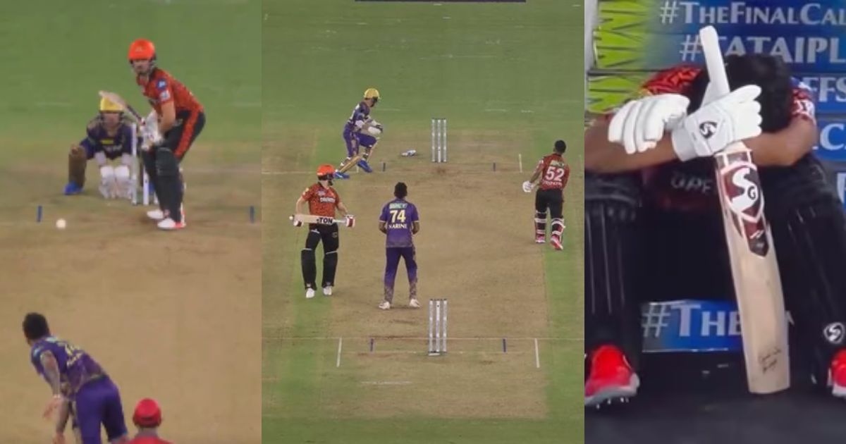 Kkr Vs Srh Rahul Tripathi Started Feeling Regret After Being Run Out Against Kkr In The Ipl 2024 Playoffs, Video Went Viral.