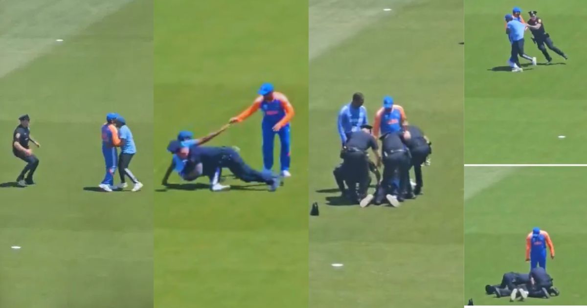 Fan Reached The Ground To Meet Rohit Sharma, Us Police Caught Him