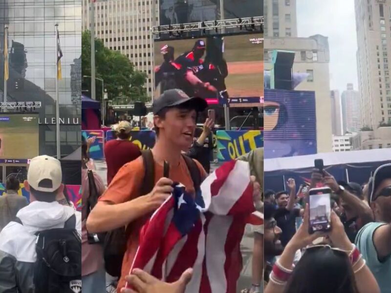 American Fans Celebrated The Historic Victory Against Pakistan On The Streets