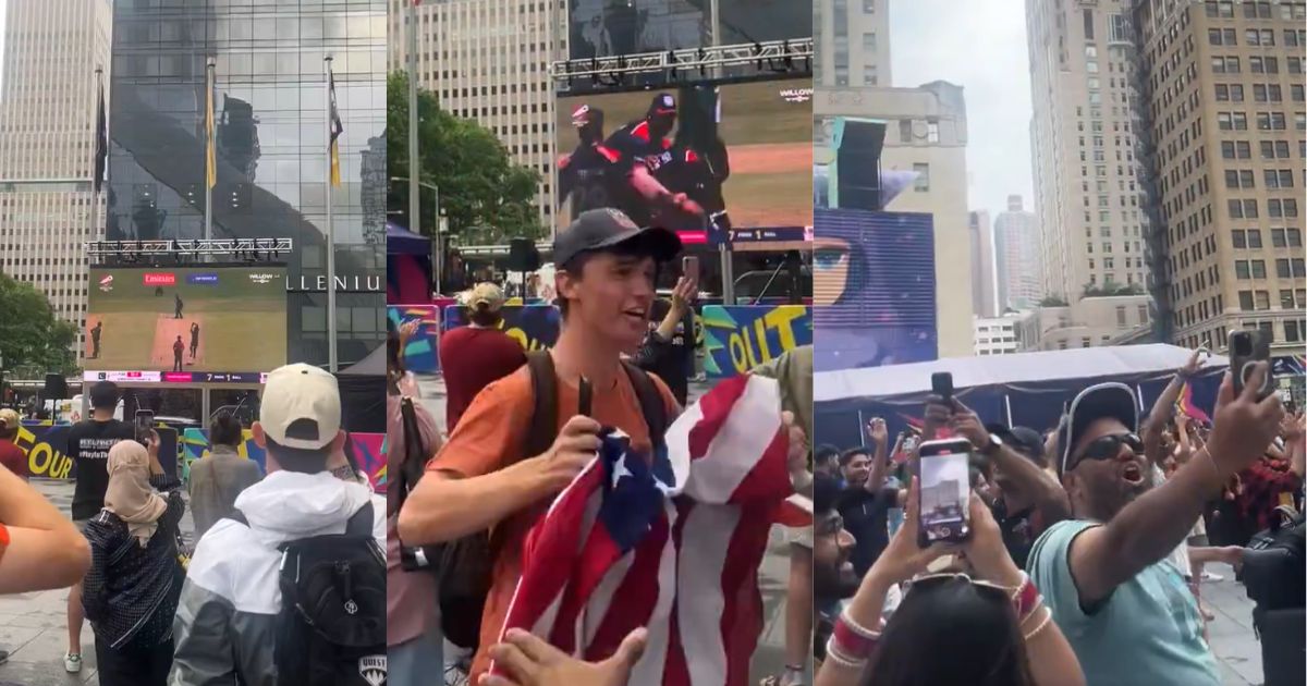 American Fans Celebrated The Historic Victory Against Pakistan On The Streets