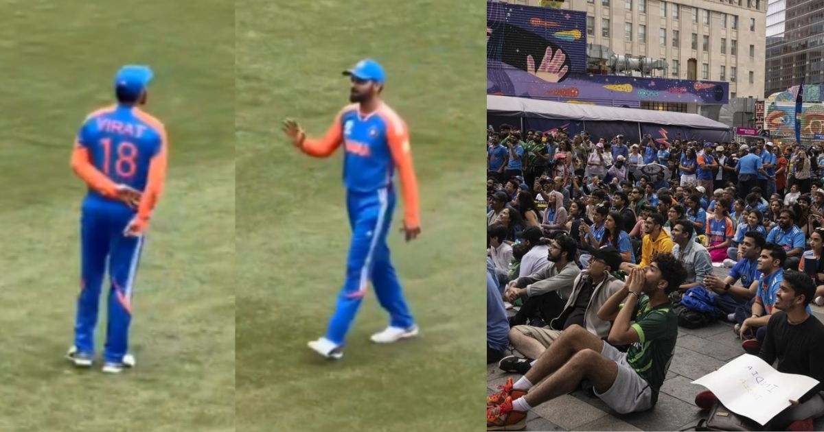 Fans Teased Virat Kohli Standing At The Boundary