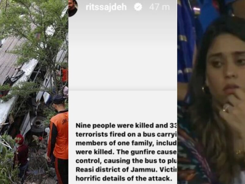 Ritika Sajdeh Strongly Condemned The Terrorist Attack In Jammu And Kashmir By Posting On Social Media.