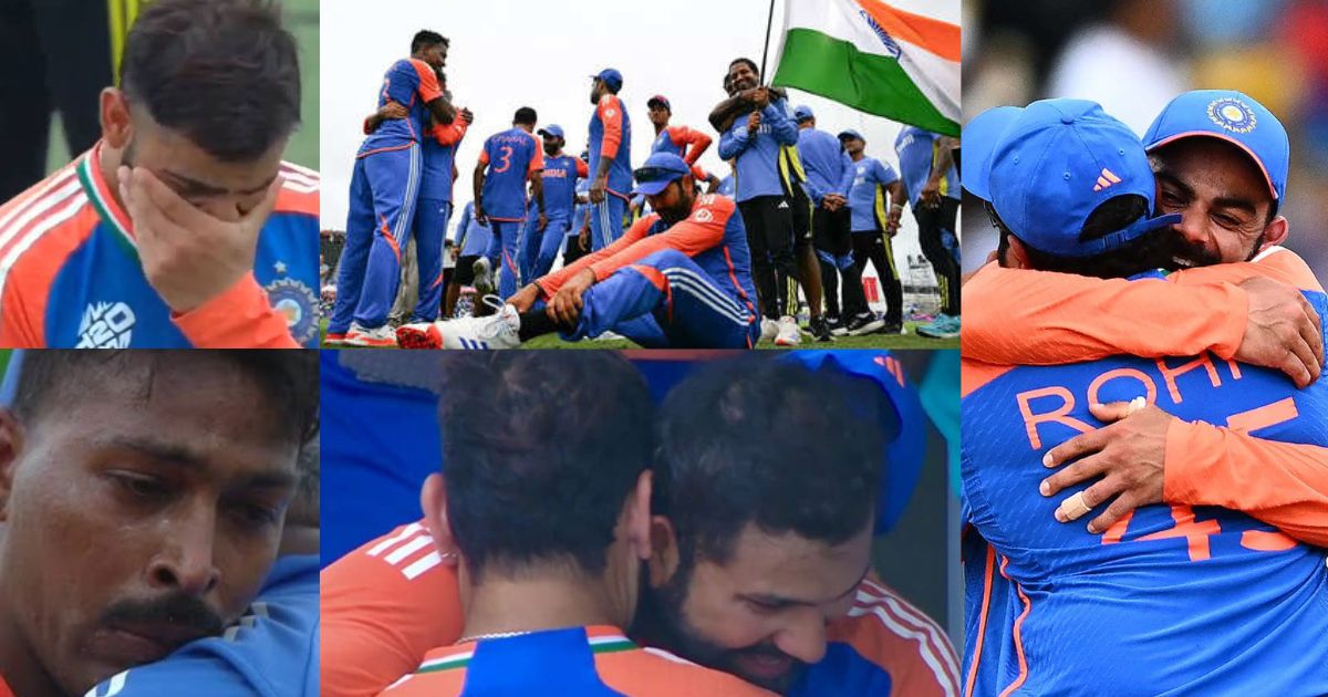 Team India Players Got Emotional After Victory In T20 World Cup 2024,Video Went Viral