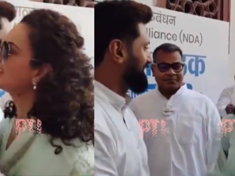 Chirag-Paswan-Was-Seen-Holding-Kangana-Ranaut-In-His-Arms-When-She-Reached-Parliament-A-Smile-Blossomed-On-His-Face-After-Seeing-Each-Other-After-13-Years