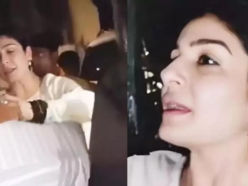 When Drunk Raveena Tandon Misbehaved With An Elderly Woman, People Beat Her Up, The Video Went Viral