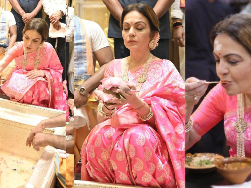 Nita-Ambani-Reached-Baba-Vishwanaths-Court-With-Her-Sons-Wedding-Card-Then-Ate-Kashis-Famous-Tomato-Chaat