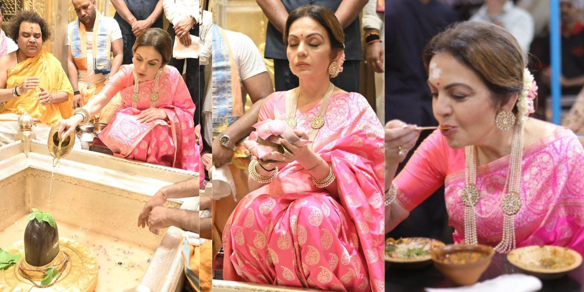 Nita-Ambani-Reached-Baba-Vishwanaths-Court-With-Her-Sons-Wedding-Card-Then-Ate-Kashis-Famous-Tomato-Chaat