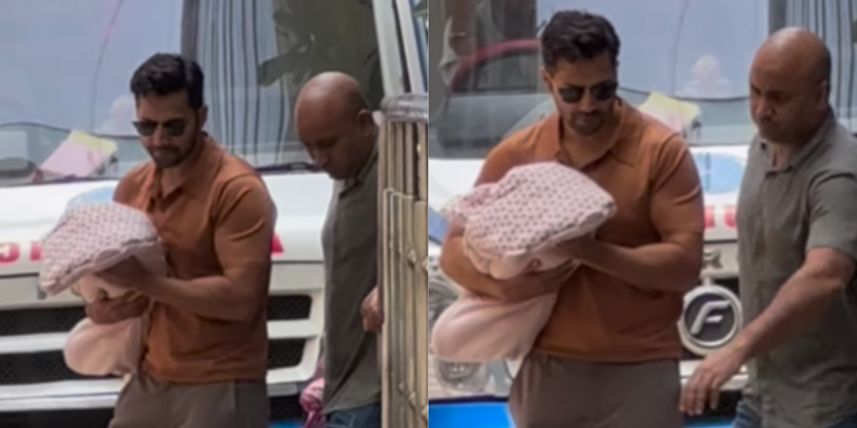 Natasha-Dalal-Was-Discharged-From-The-Hospital-With-Her-Daughter-Varun-Dhawan-Was-Seen-Hugging-His-5-Day-Old-Daughter-First-Picture-Surfaced