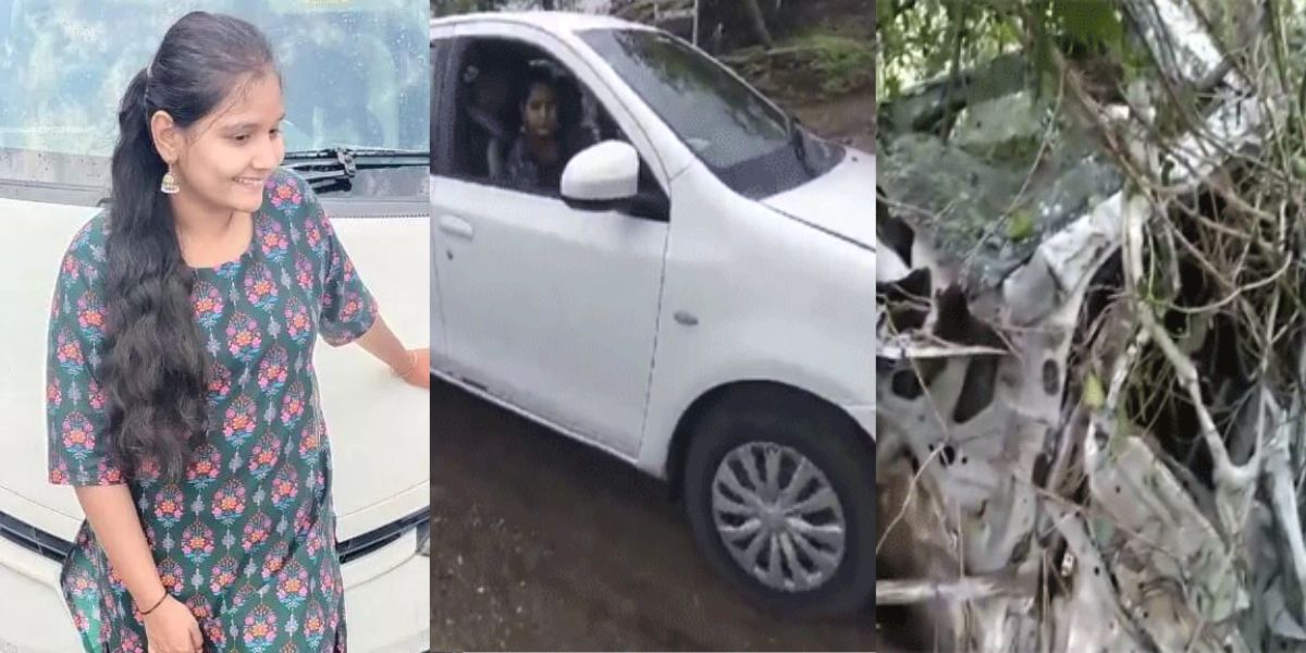 Maharashtra-Car-Accident-A-Girl-Died-While-Making-A-Reel-The-Car-Fell-Into-A-300-Feet-Deep-Gorge