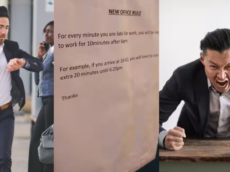 Boss-Fines-Late-Staff-Company-Boss-Himself-Trapped-By-Making-Rules-For-Employees-Lost-Thousands