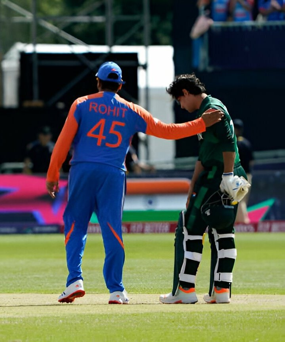 Rohit Sharma And Naseem Shah