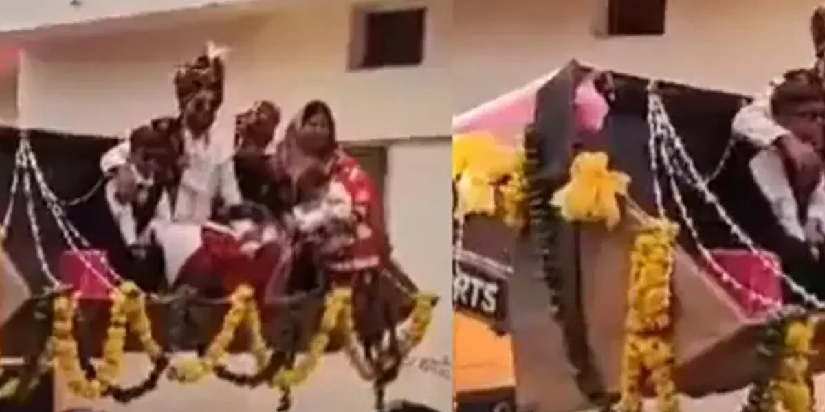 Baraat In Bulldozer