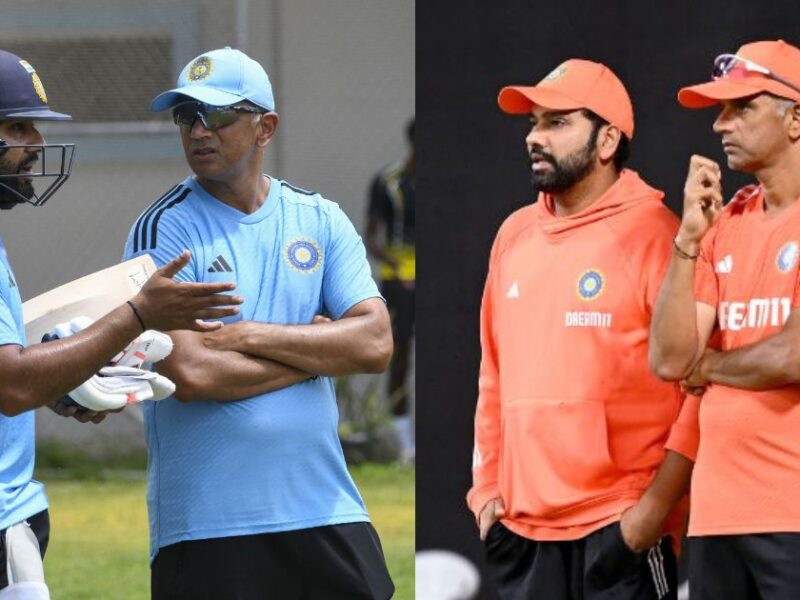 Rohit Sharma And Rahul Dravid