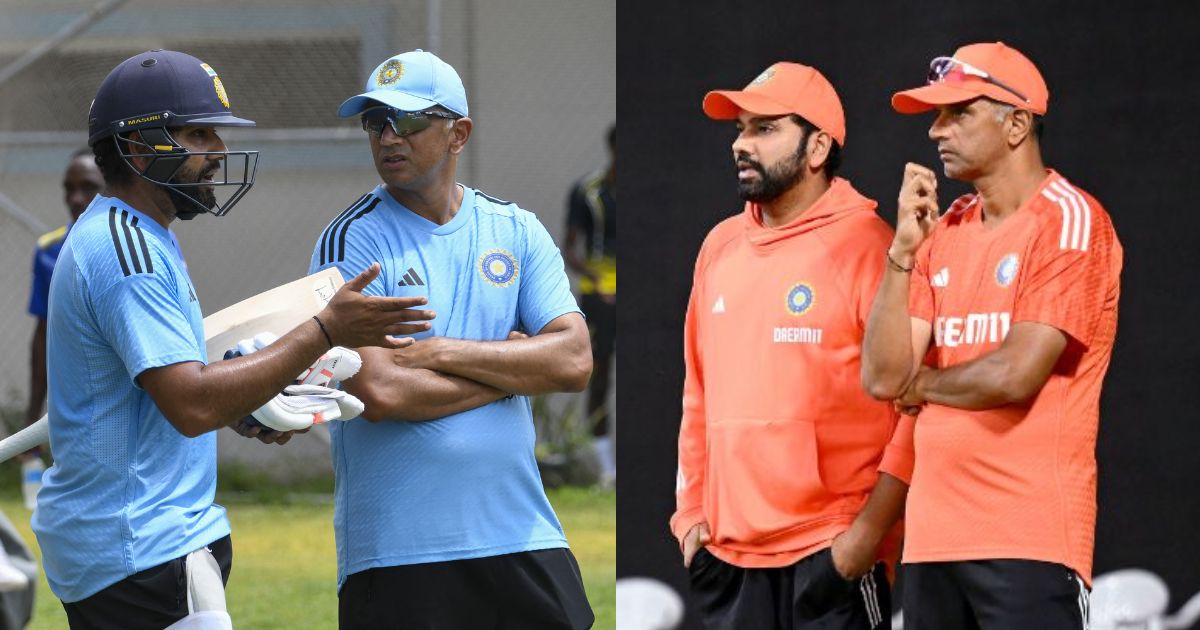 Rohit Sharma And Rahul Dravid