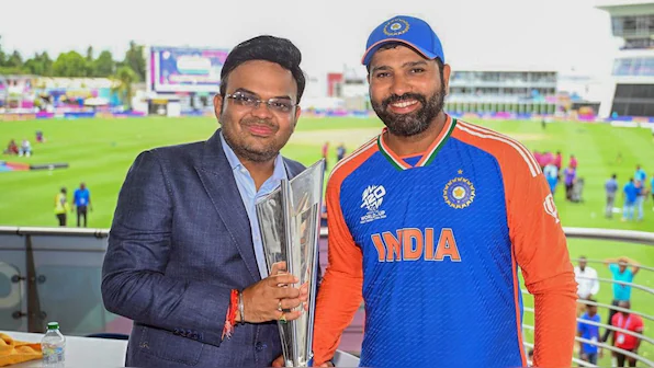 Jay Shah And Rohit Sharma